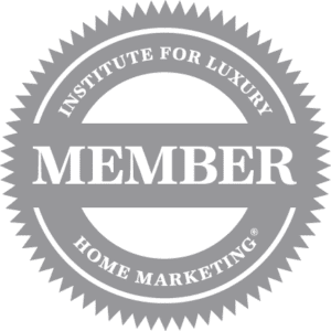 Logo of Institute for Luxury Home Marketing member badge.