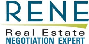Logo with text about real estate negotiation expertise.
