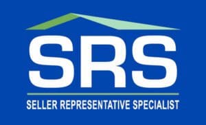 Logo of SRS with a roof graphic above the letters.